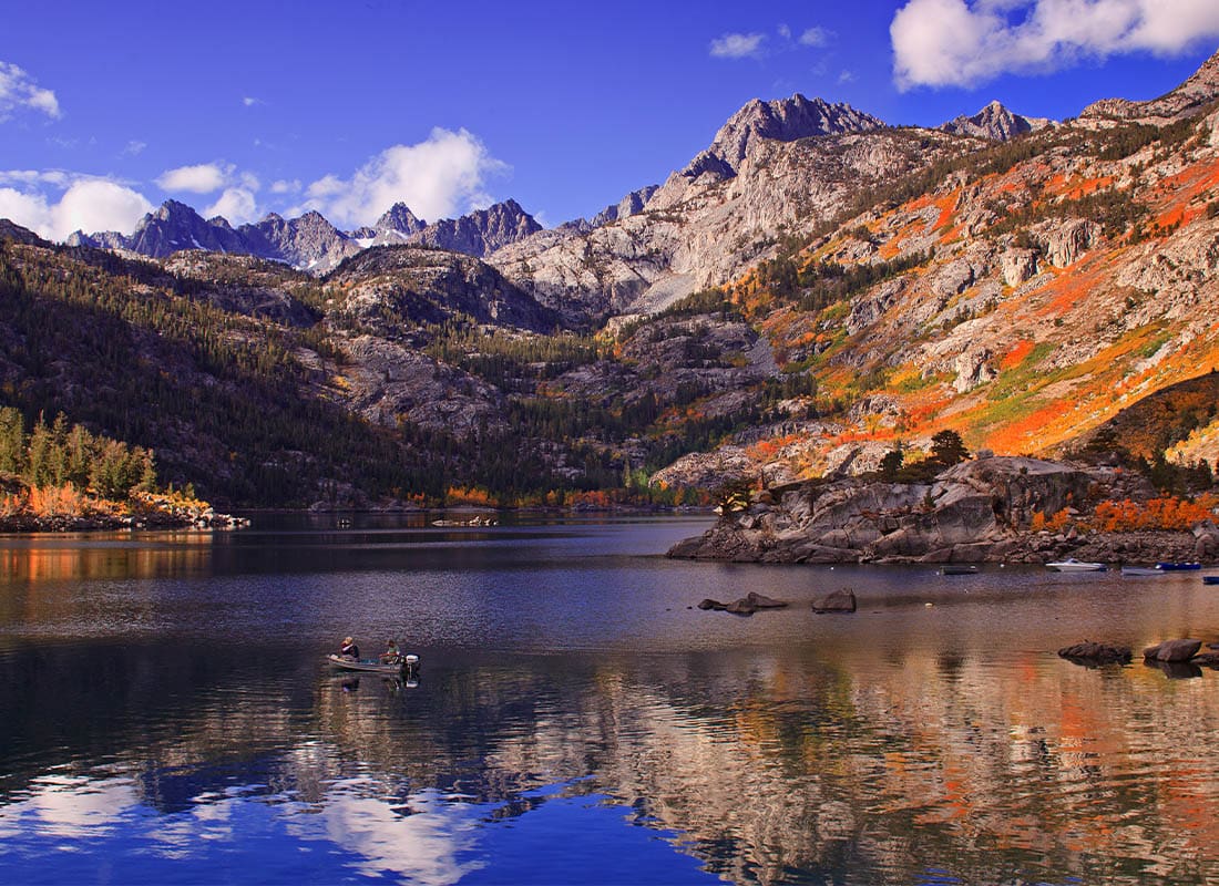 Costa Mesa, CA - Lake Sabrina Fall Panorama